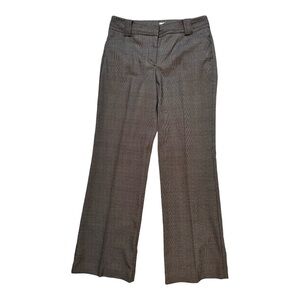 Ann Taylor Loft Trousers in 2P in Black and Grey Glen Plaid